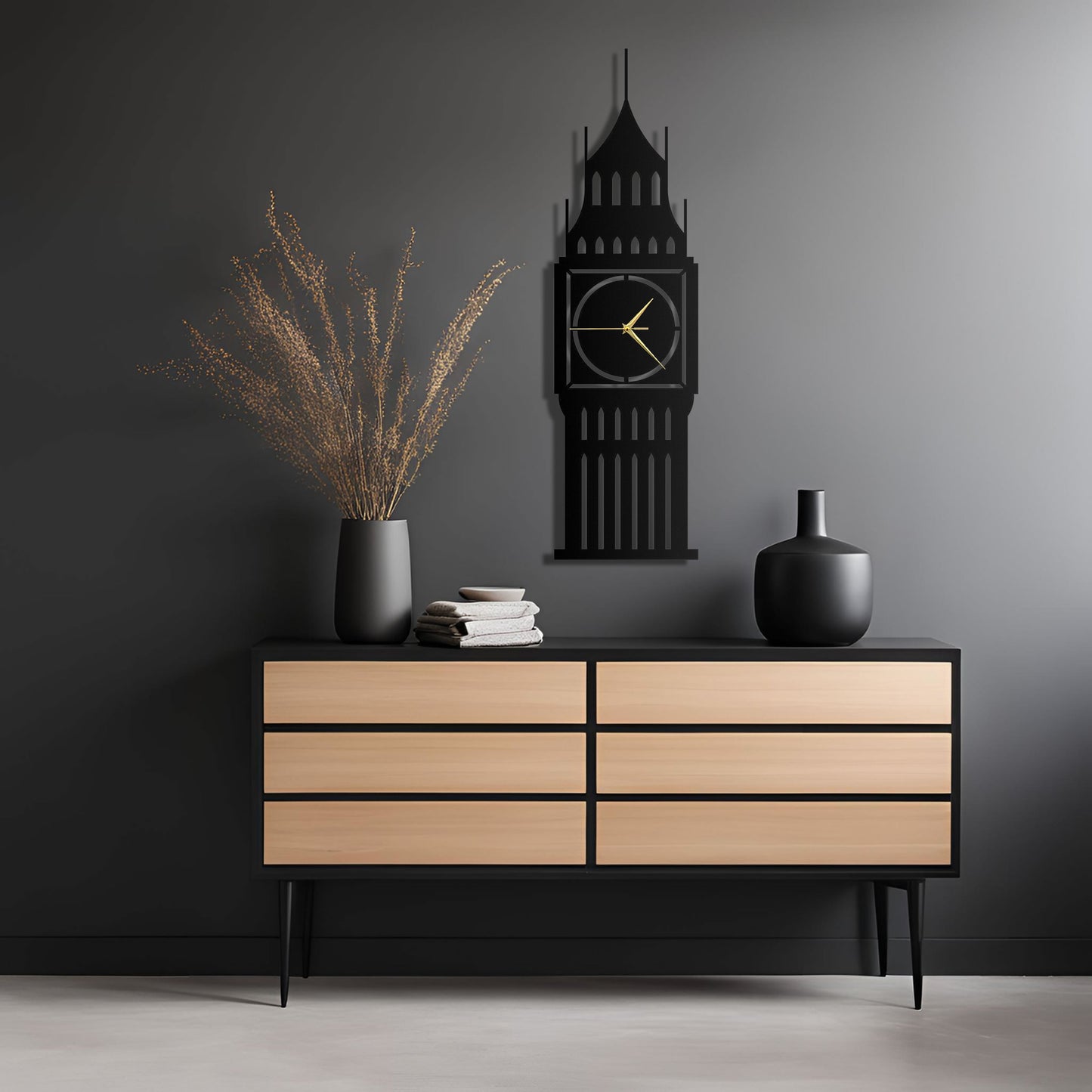 Big Ben Metal Duvar Saati