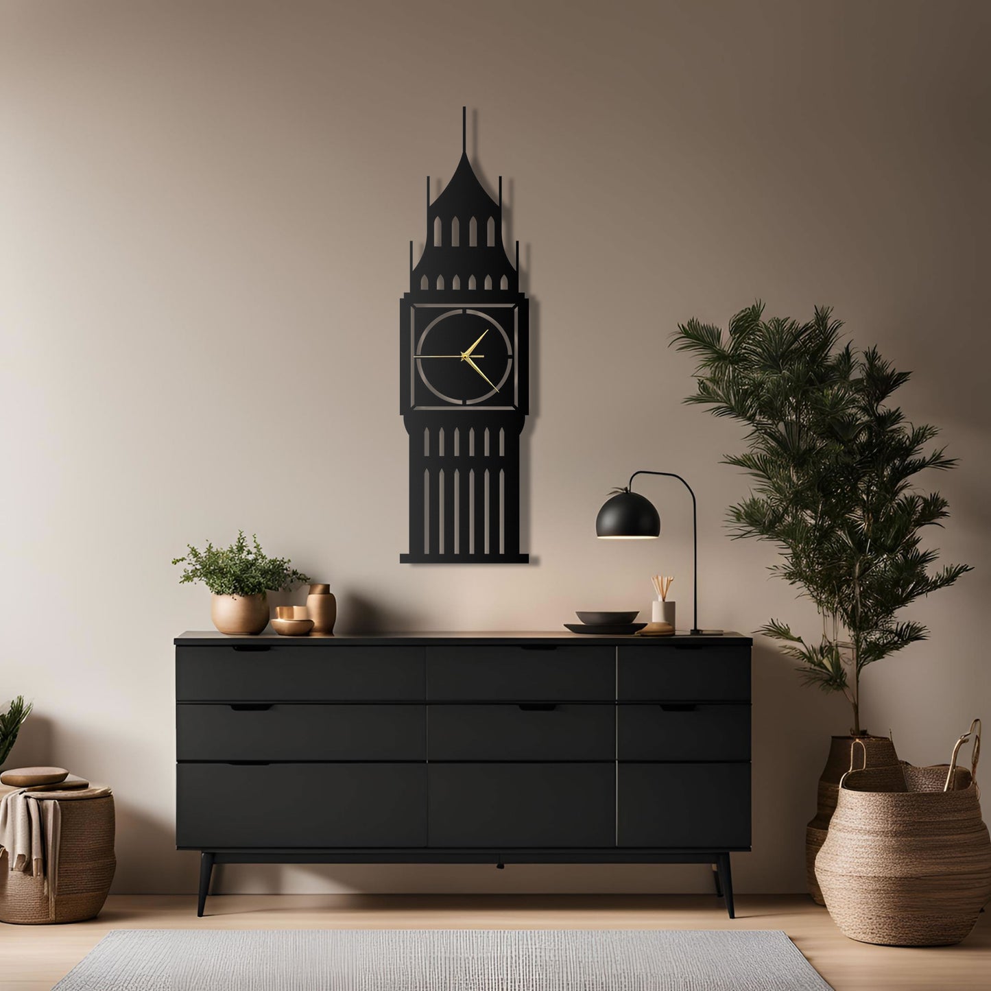 Big Ben Metal Duvar Saati